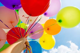 10 helium balloons