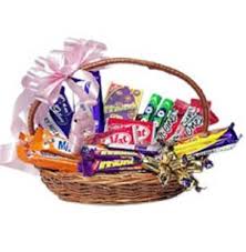 Cadburys mixed chocolates in a basket