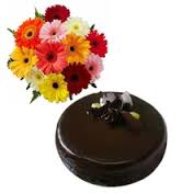 1 kg cake with flowers