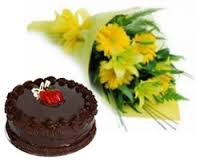 1 kg cake with flowers