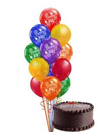 1/2 kg Cake 30 gas balloons for jalandhar