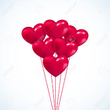 40 heart shaped gas balloons for Pune only