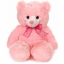 Teddy bear 12 inches in pink