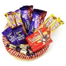 chocolates in a basket