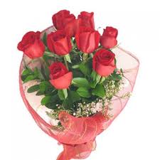 10 red roses bouquet THIS PRODUCT AVAILABLE IN MAJOR CITIES ONLY